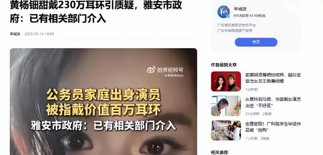 下场黄杨钿甜父亲被正式立案调查pg模拟器天价耳环风波不断亲自(图4)